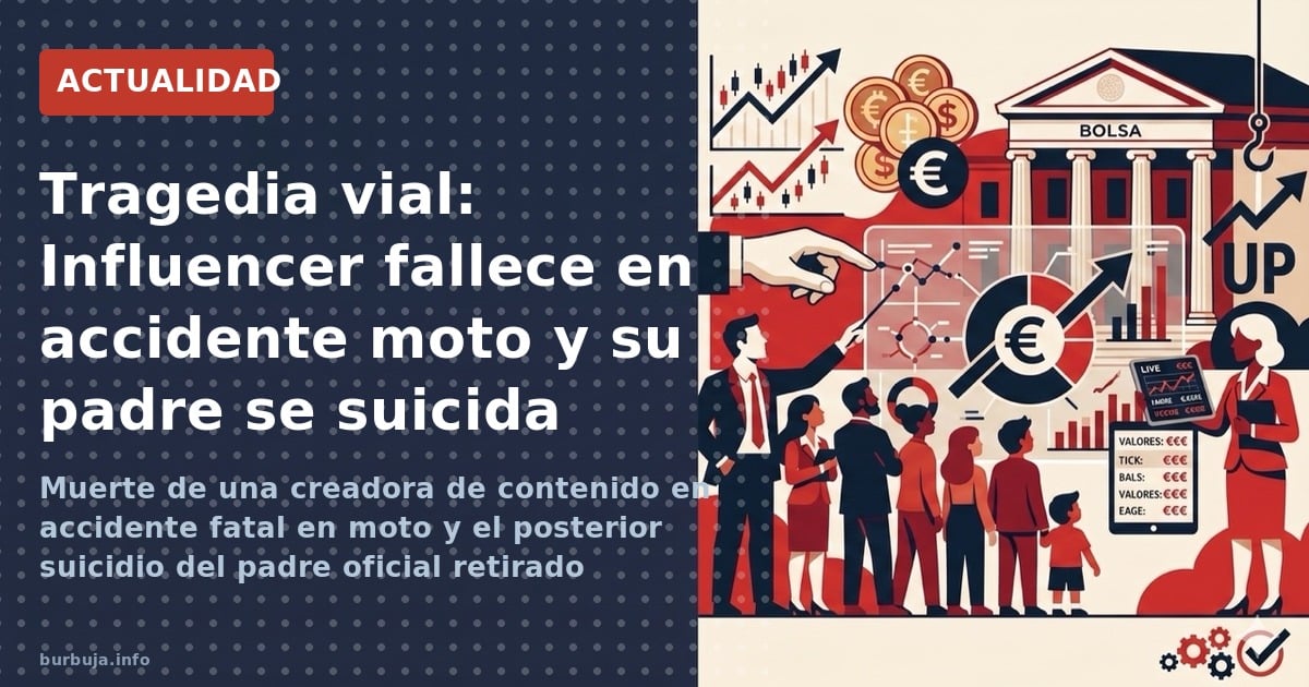 Muerte de una creadora de contenido en accidente fatal en moto y el posterior suicidio del padre oficial retirado