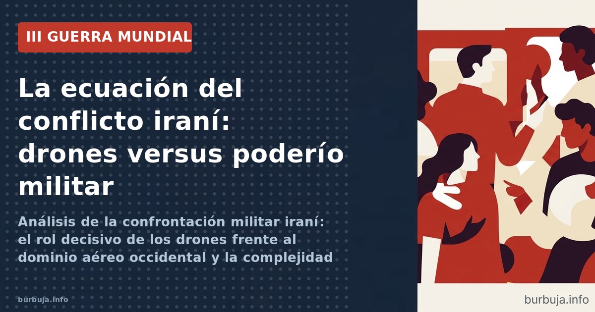 Análisis de la confrontación militar iraní: el rol decisivo de los drones frente al dominio aéreo occidental y la complejidad