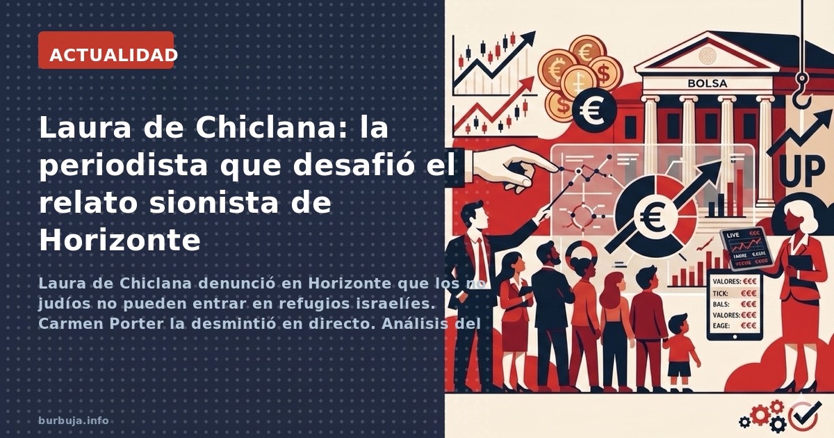 Laura de Chiclana denunció en Horizonte que los no judíos no pueden entrar en refugios israelíes. Carmen Porter la desmintió 
