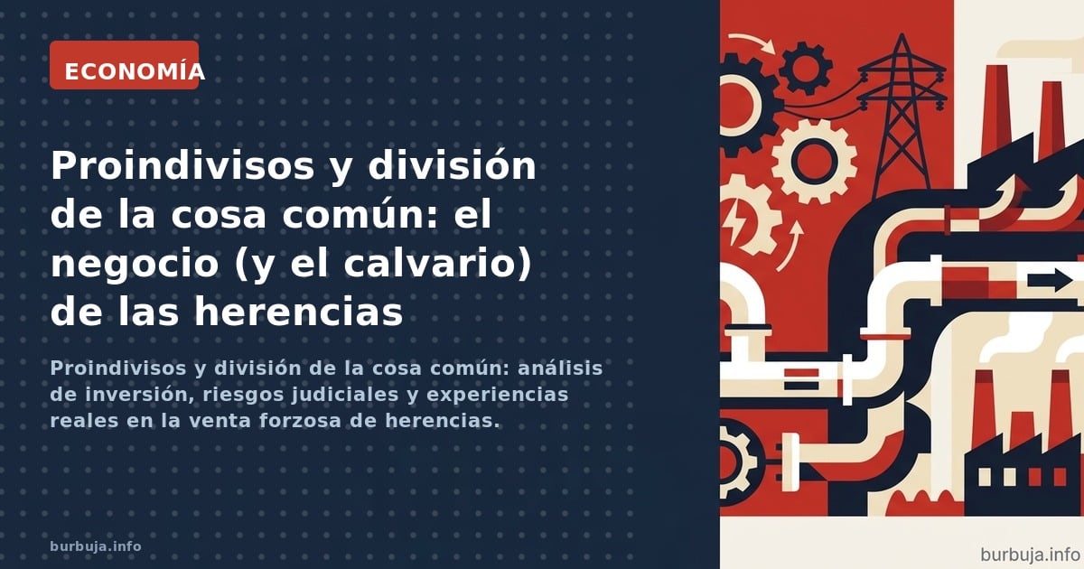 Proindivisos y división de la cosa común: análisis de inversión, riesgos judiciales y experiencias reales en la venta forzosa
