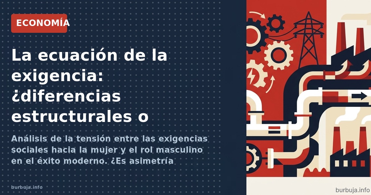 Análisis de la tensión entre las exigencias sociales hacia la mujer y el rol masculino en el éxito moderno. ¿Es asimetría est