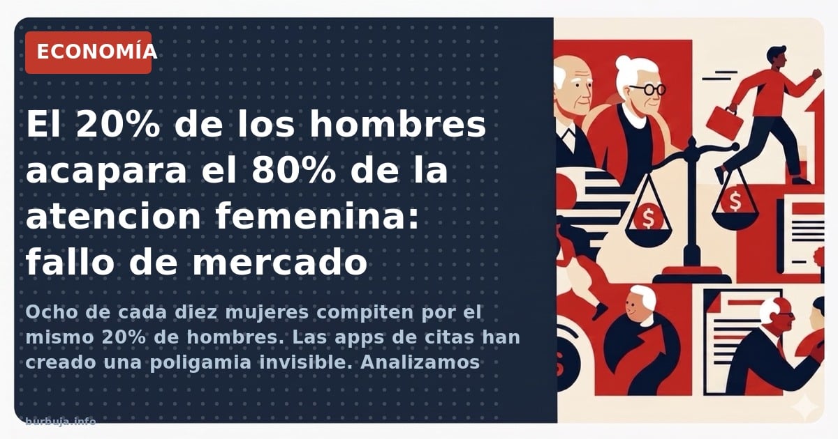 Ocho de cada diez mujeres compiten por el mismo 20% de hombres. Las apps de citas han creado una poligamia invisible. Analiza