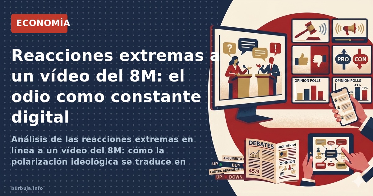 Análisis de las reacciones extremas en línea a un vídeo del 8M: cómo la polarización ideológica se traduce en ataques persona