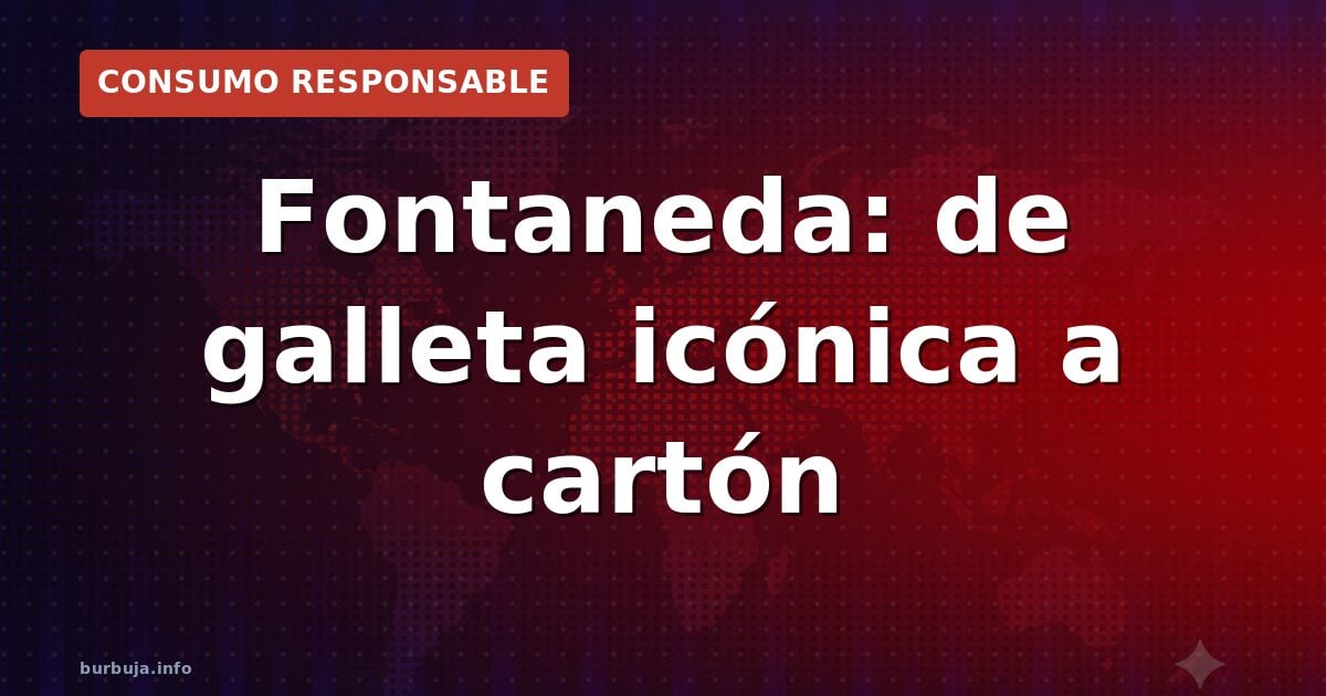 Fontaneda: de galleta icónica a cartón
