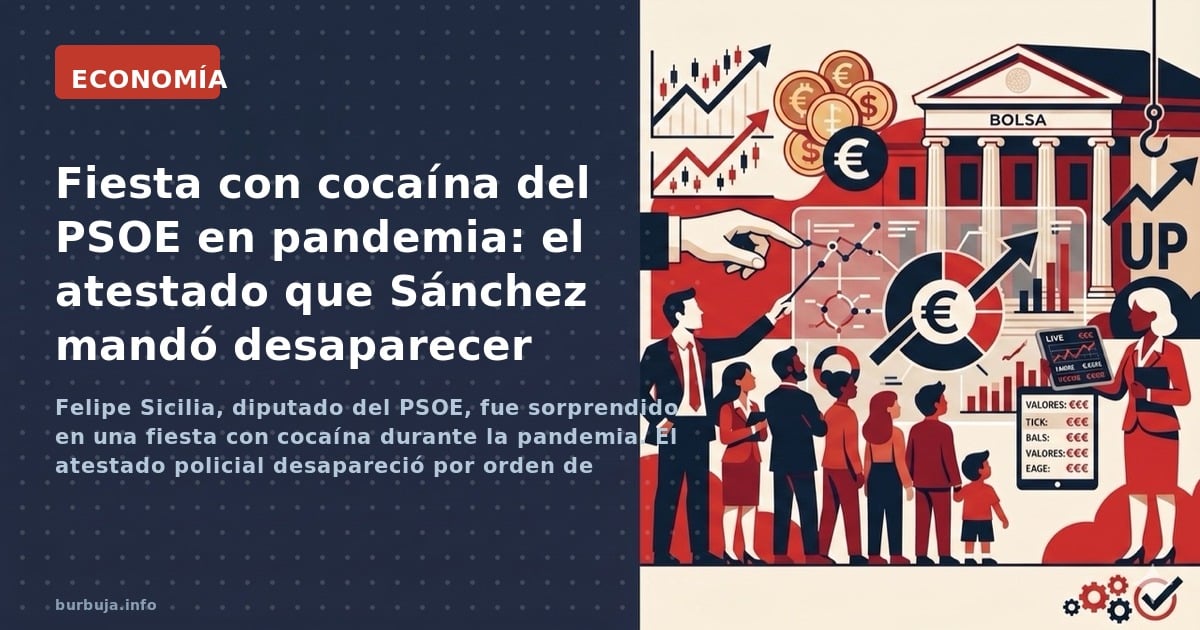 Felipe Sicilia, diputado del PSOE, fue sorprendido en una fiesta con cocaína durante la pandemia. El atestado policial desapa