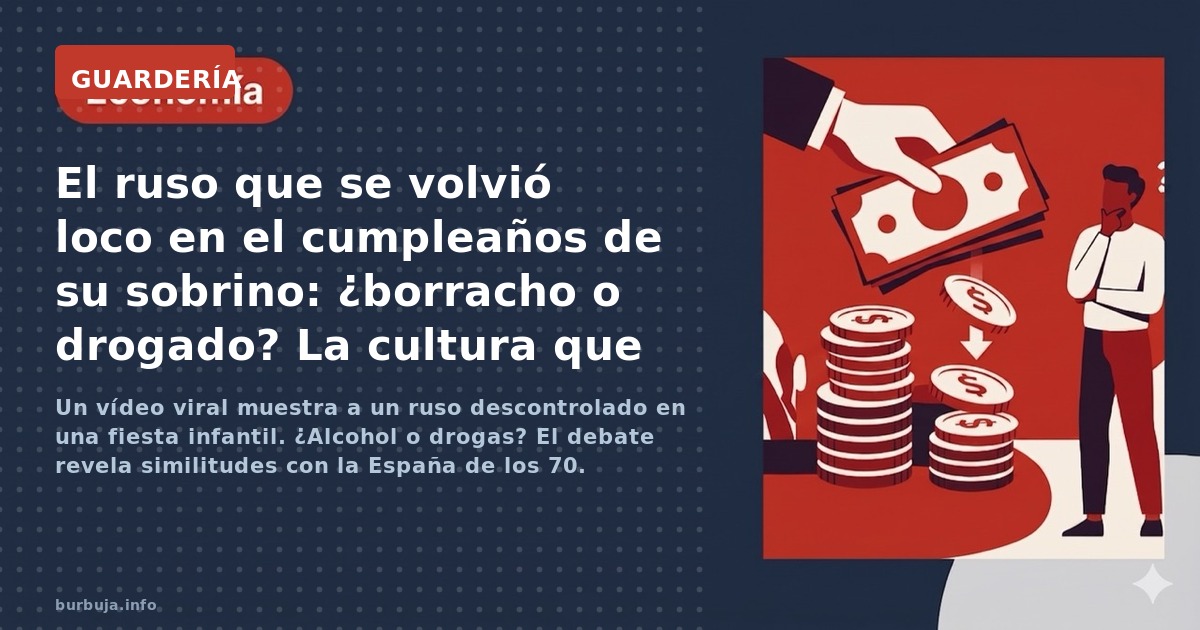 Un vídeo viral muestra a un ruso descontrolado en una fiesta infantil. ¿Alcohol o drogas? El debate revela similitudes con la