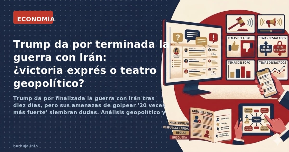 Trump da por finalizada la guerra con Irán tras diez días, pero sus amenazas de golpear '20 veces más fuerte' siembran dudas.