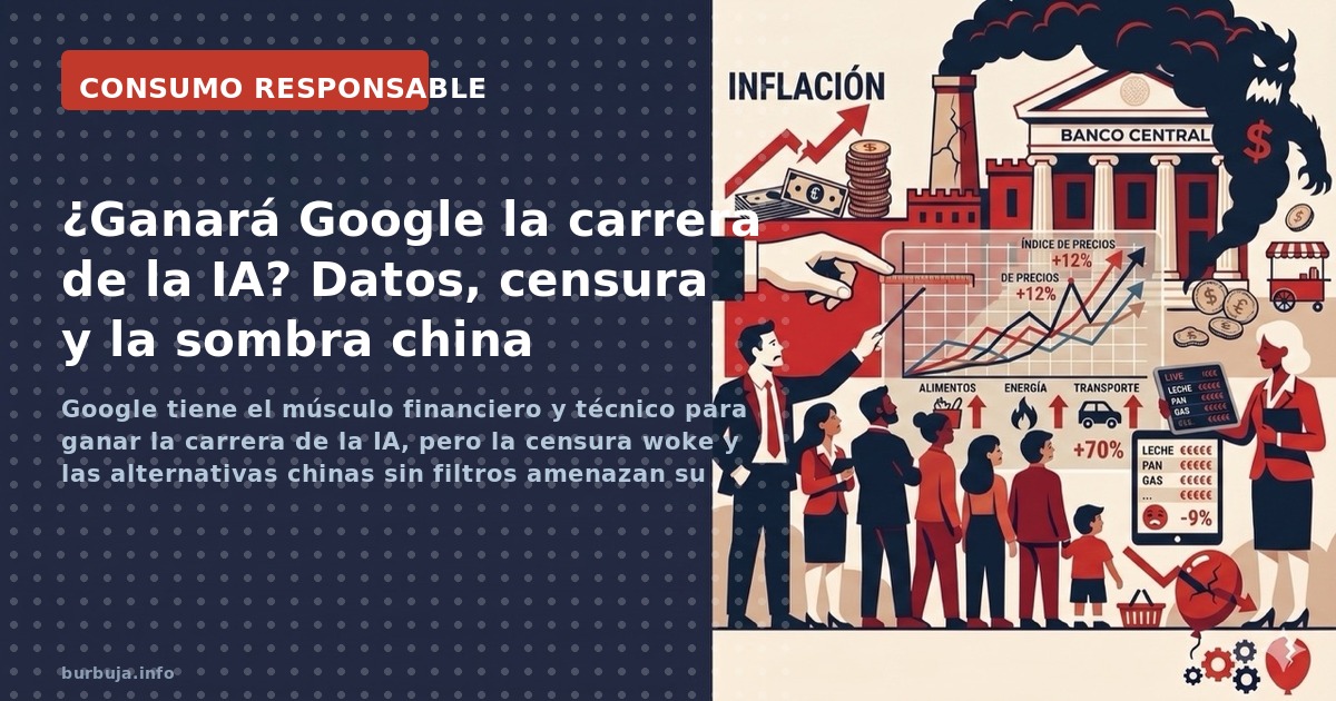 Google tiene el músculo financiero y técnico para ganar la carrera de la IA, pero la censura woke y las alternativas chinas s
