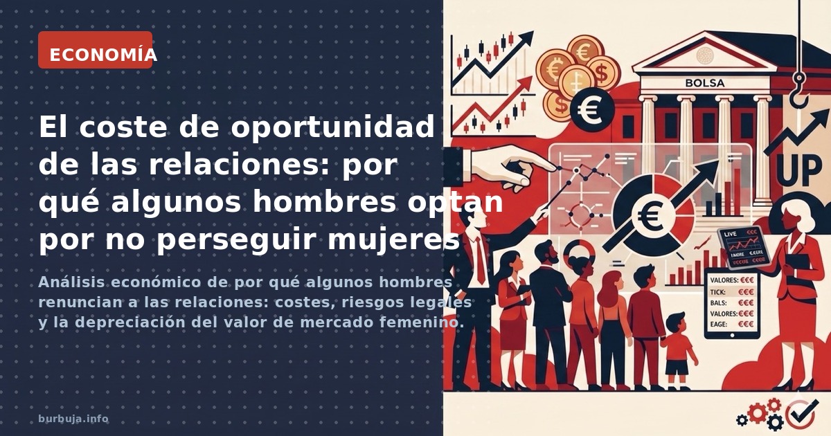 Análisis económico de por qué algunos hombres renuncian a las relaciones: costes, riesgos legales y la depreciación del valor