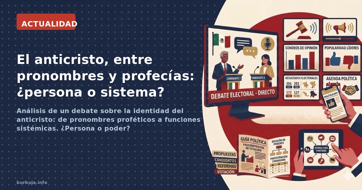 Análisis de un debate sobre la identidad del anticristo: de pronombres proféticos a funciones sistémicas. ¿Persona o poder?