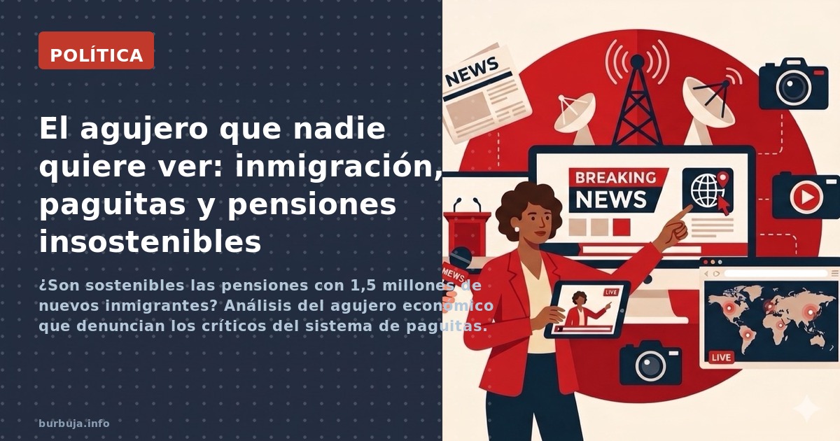 ¿Son sostenibles las pensiones con 1,5 millones de nuevos inmigrantes? Análisis del agujero económico que denuncian los críti