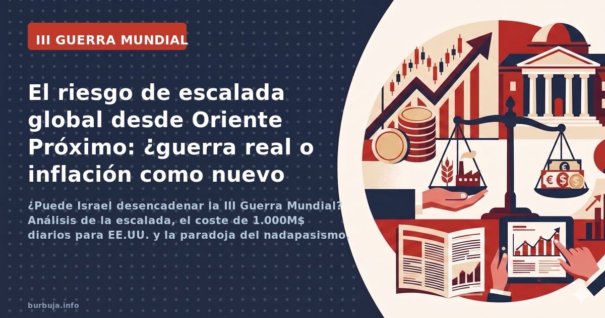 ¿Puede Israel desencadenar la III Guerra Mundial? Análisis de la escalada, el coste de 1.000M$ diarios para EE.UU. y la parad