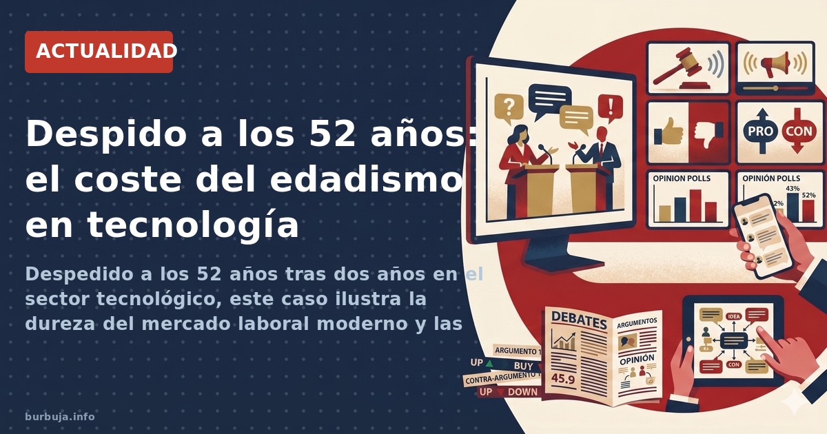 Despedido a los 52 años tras dos años en el sector tecnológico, este caso ilustra la dureza del mercado laboral moderno y las