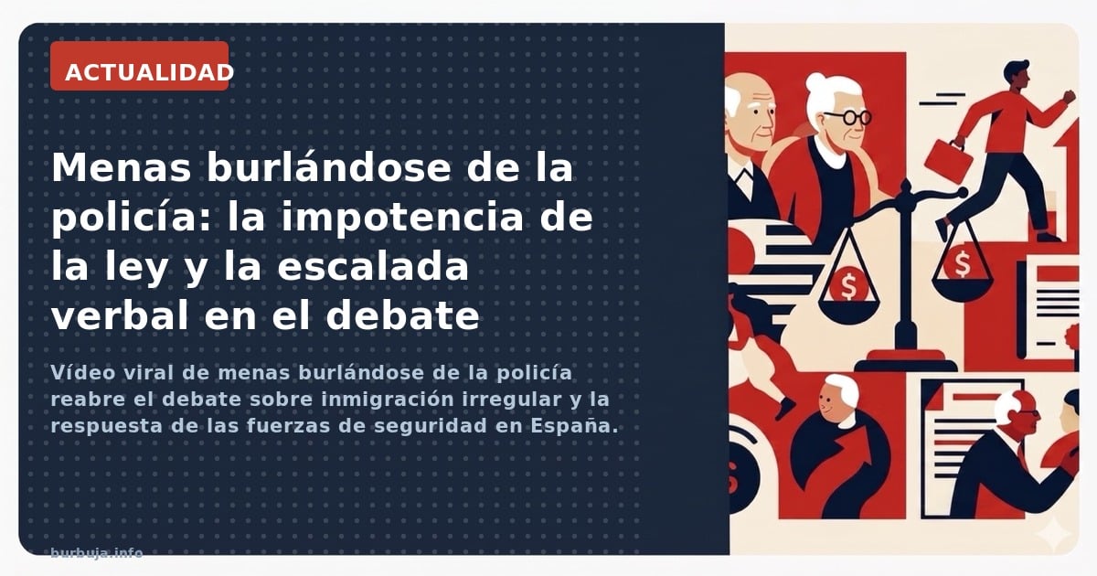 Vídeo viral de menas burlándose de la policía reabre el debate sobre inmigración irregular y la respuesta de las fuerzas de s