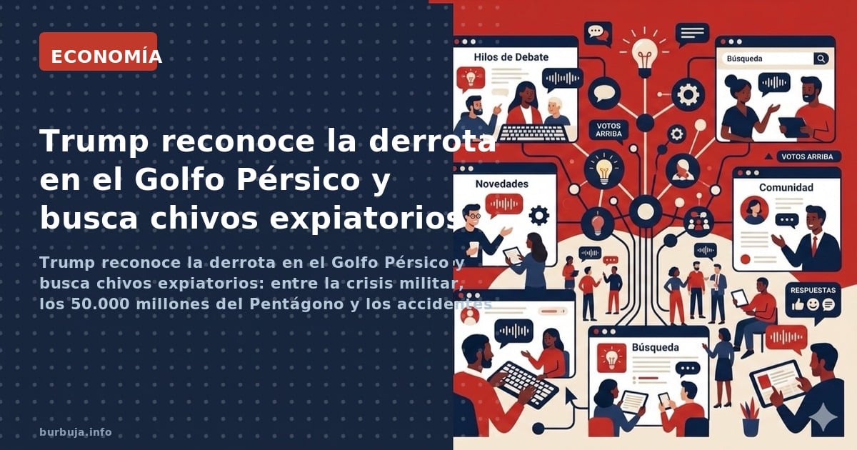 Trump reconoce la derrota en el Golfo Pérsico y busca chivos expiatorios: entre la crisis militar, los 50.000 millones del Pe