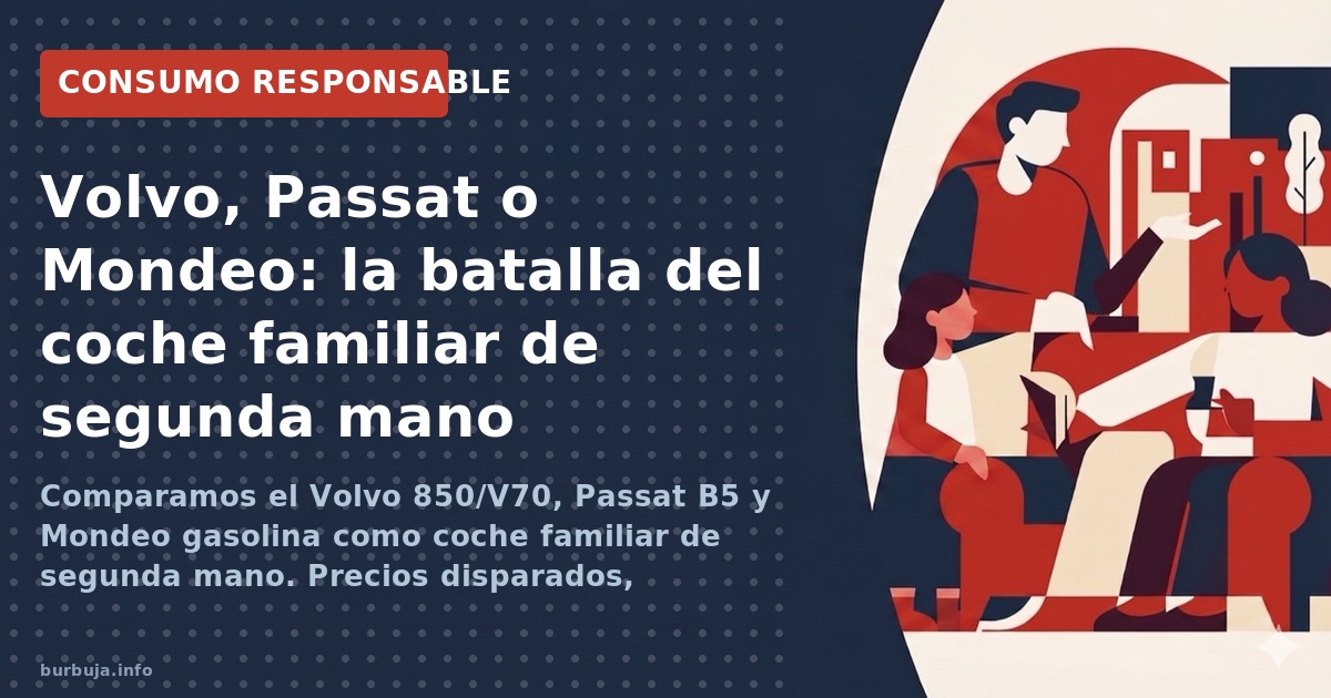 Volvo, Passat o Mondeo: qué familiar usado elegir con 3.000 euros