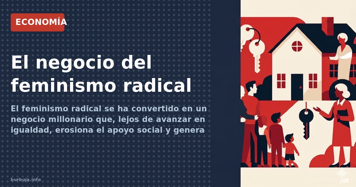 El feminismo radical se ha convertido en un negocio millonario que, lejos de avanzar en igualdad, erosiona el apoyo social y 
