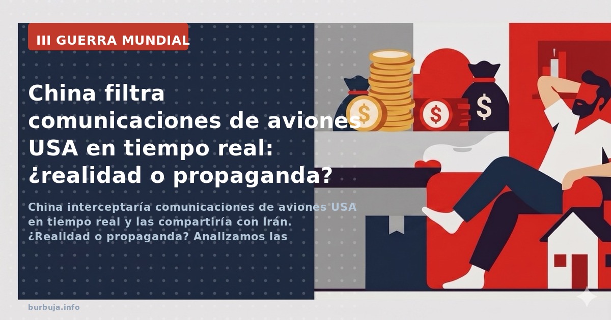 China interceptaría comunicaciones de aviones USA en tiempo real y las compartiría con Irán. ¿Realidad o propaganda? Analizam