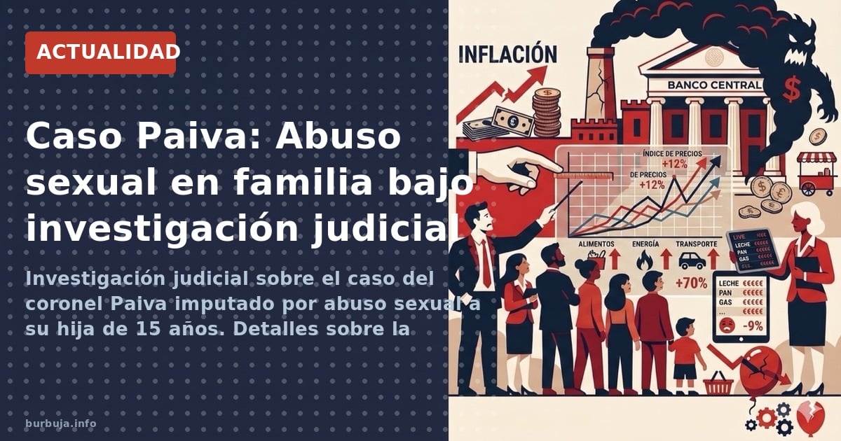 Investigación judicial sobre el caso del coronel Paiva imputado por abuso sexual a su hija de 15 años. Detalles sobre la acus
