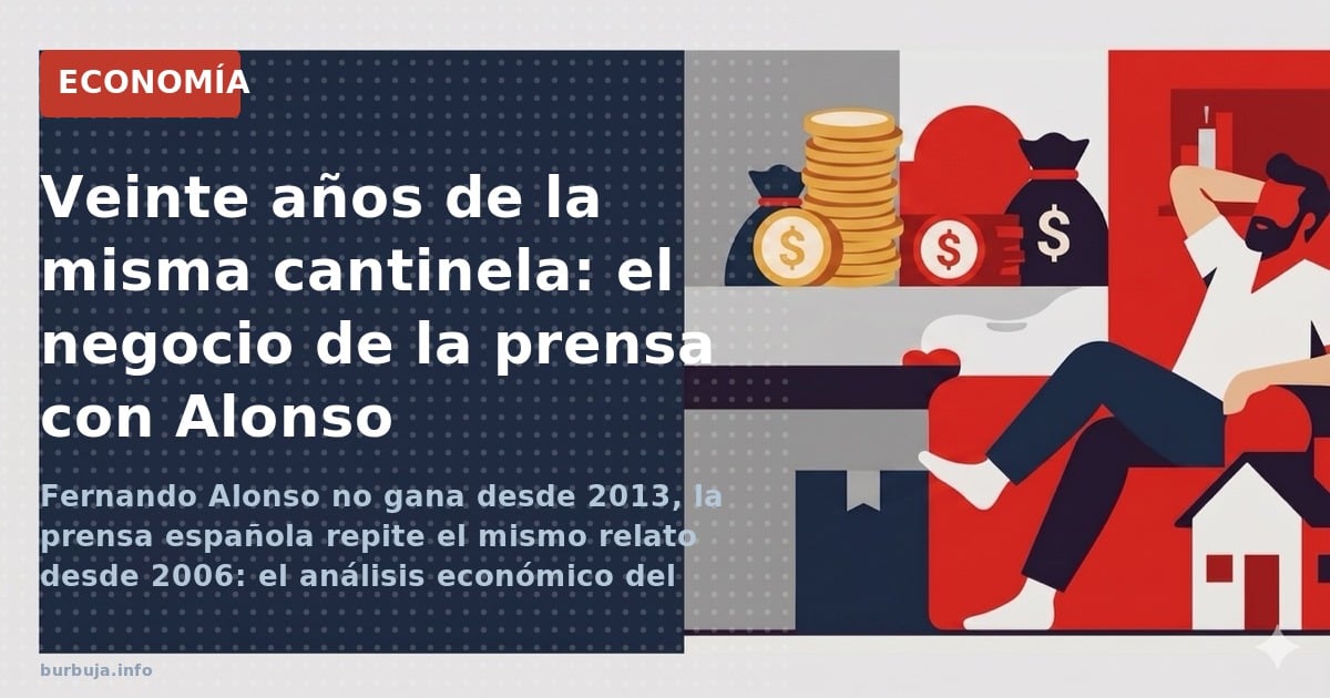 Fernando Alonso no gana desde 2013, la prensa española repite el mismo relato desde 2006: el análisis económico del negocio q