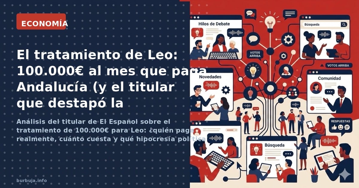 Análisis del titular de El Español sobre el tratamiento de 100.000€ para Leo: ¿quién paga realmente, cuánto cuesta y qué hipo
