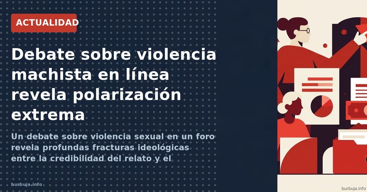 Un debate sobre violencia sexual en un foro revela profundas fracturas ideológicas entre la credibilidad del relato y el anál