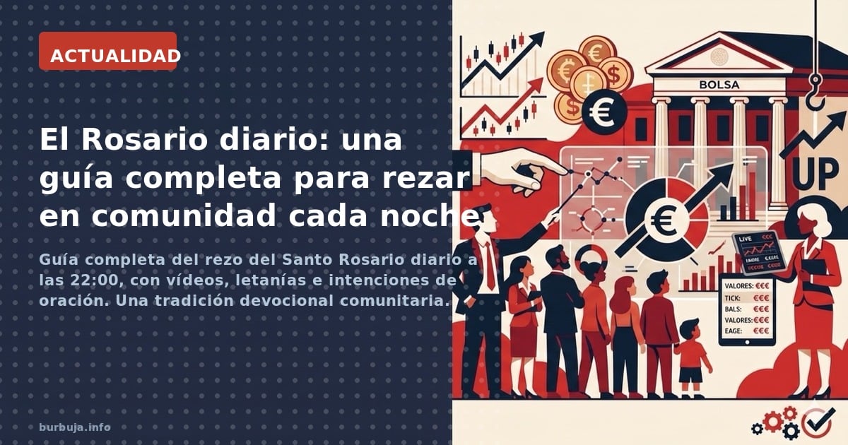 Guía completa del rezo del Santo Rosario diario a las 22:00, con vídeos, letanías e intenciones de oración. Una tradición dev
