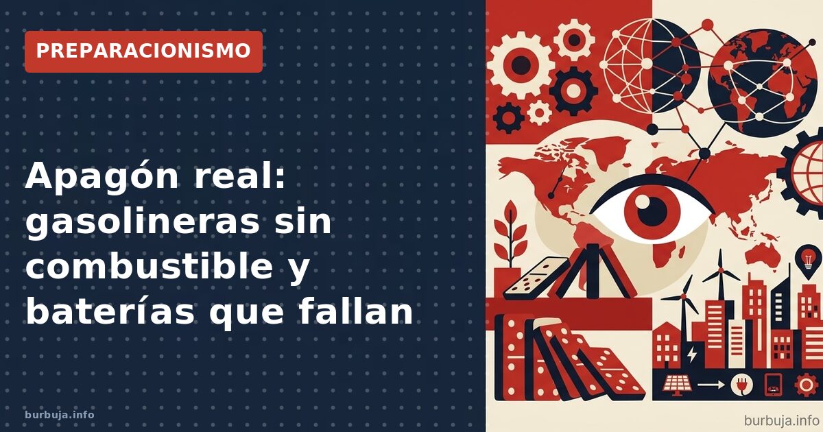 Simulación de apagón: cascada de baterías no suma