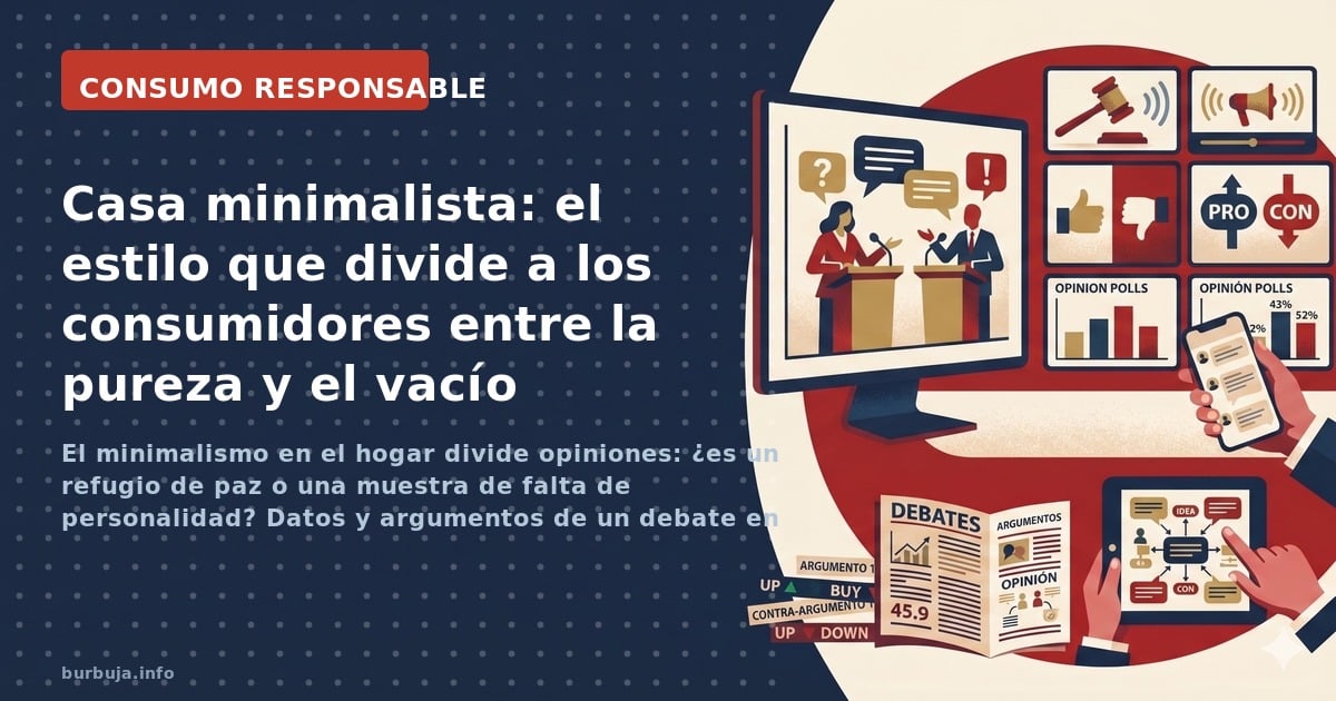 El minimalismo en el hogar divide opiniones: ¿es un refugio de paz o una muestra de falta de personalidad? Datos y argumentos