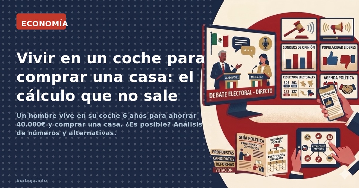 Un hombre vive en su coche 6 años para ahorrar 40.000€ y comprar una casa. ¿Es posible? Análisis de números y alternativas.