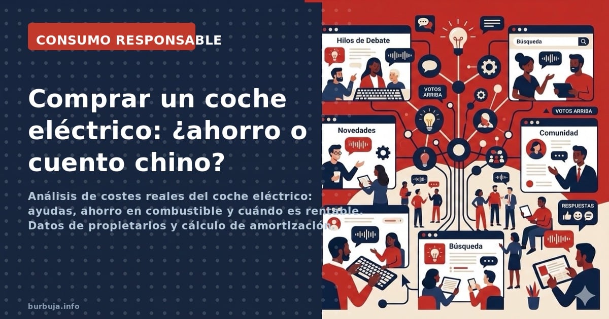 Análisis de costes reales del coche eléctrico: ayudas, ahorro en combustible y cuándo es rentable. Datos de propietarios y cá