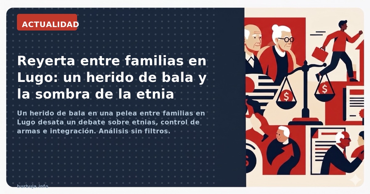 Un herido de bala en una pelea entre familias en Lugo desata un debate sobre etnias, control de armas e integración. Análisis