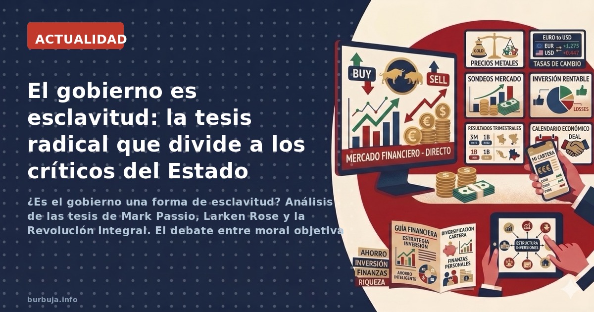 ¿Es el gobierno una forma de esclavitud? Análisis de las tesis de Mark Passio, Larken Rose y la Revolución Integral. El debat