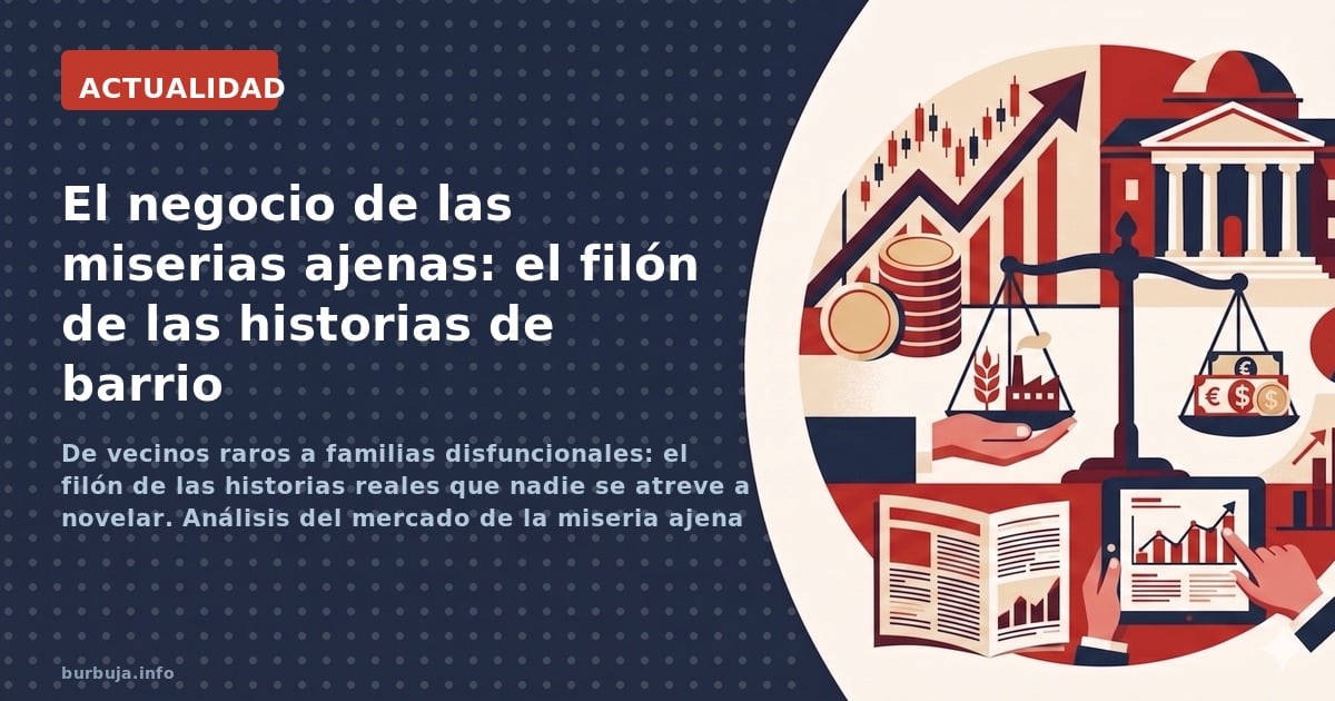 De vecinos raros a familias disfuncionales: el filón de las historias reales que nadie se atreve a novelar. Análisis del merc