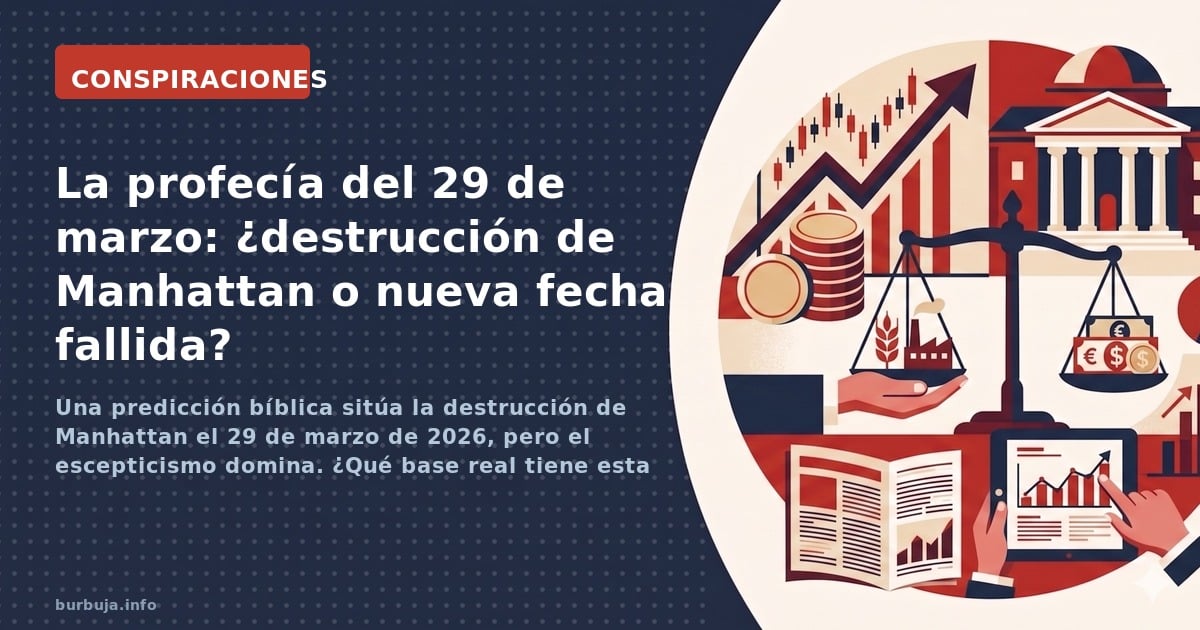 Una predicción bíblica sitúa la destrucción de Manhattan el 29 de marzo de 2026, pero el escepticismo domina. ¿Qué base real 