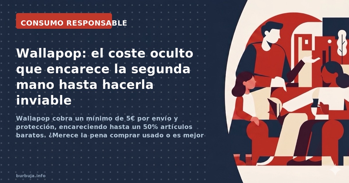 Wallapop cobra un mínimo de 5€ por envío y protección, encareciendo hasta un 50% artículos baratos. ¿Merece la pena comprar u