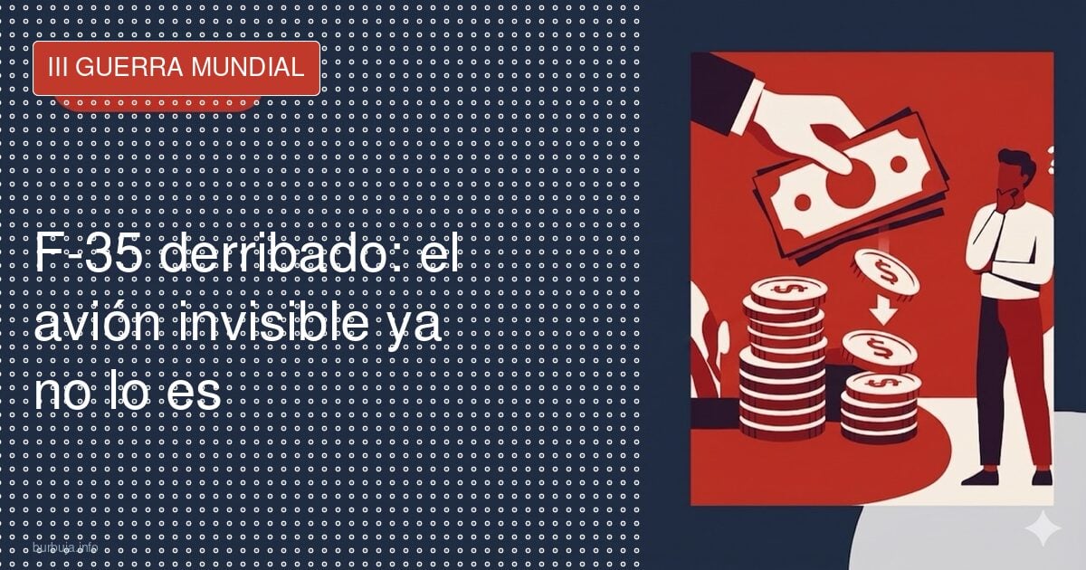 F-35 derribado: el avión invisible ya no lo es
