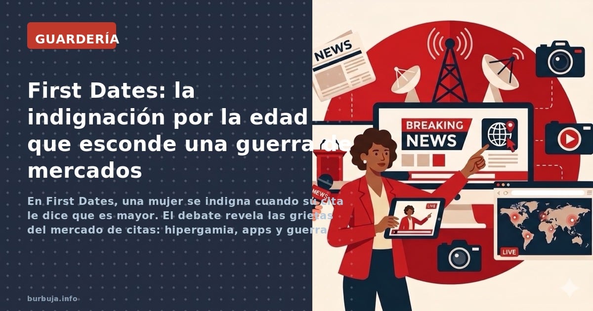 En First Dates, una mujer se indigna cuando su cita le dice que es mayor. El debate revela las grietas del mercado de citas: 