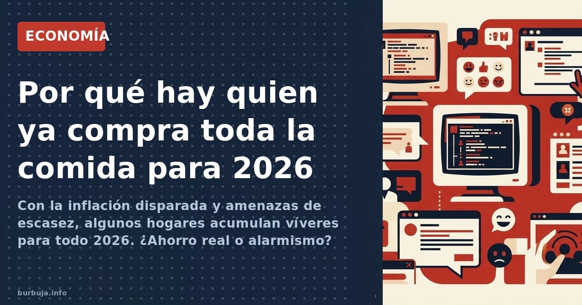 ¿Almacenar comida para 2026? Los precios actuales de legumbres, el papel higiénico como ejemplo de ahorro y el debate entre p