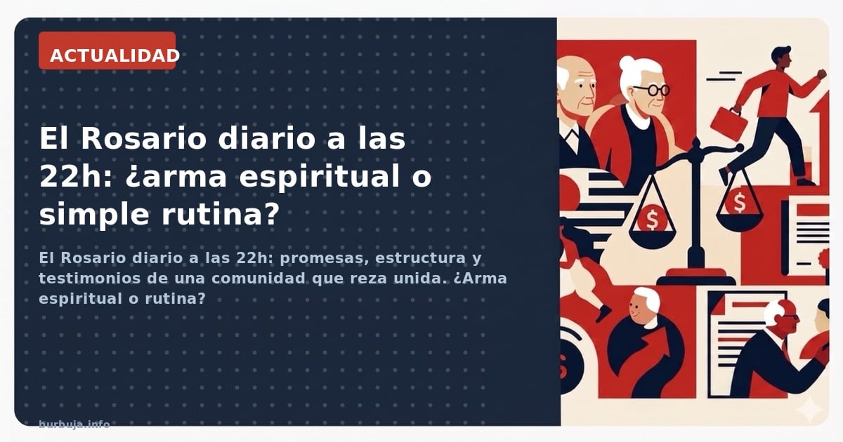 El Rosario diario a las 22h: promesas, estructura y testimonios de una comunidad que reza unida. ¿Arma espiritual o rutina?