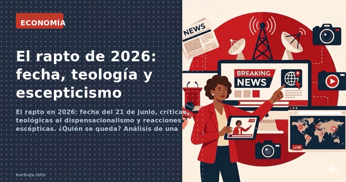 El rapto en 2026: fecha del 21 de junio, críticas teológicas al dispensacionalismo y reacciones escépticas. ¿Quién se queda? 
