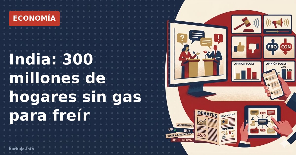 India: 300 millones de hogares sin gas para freír