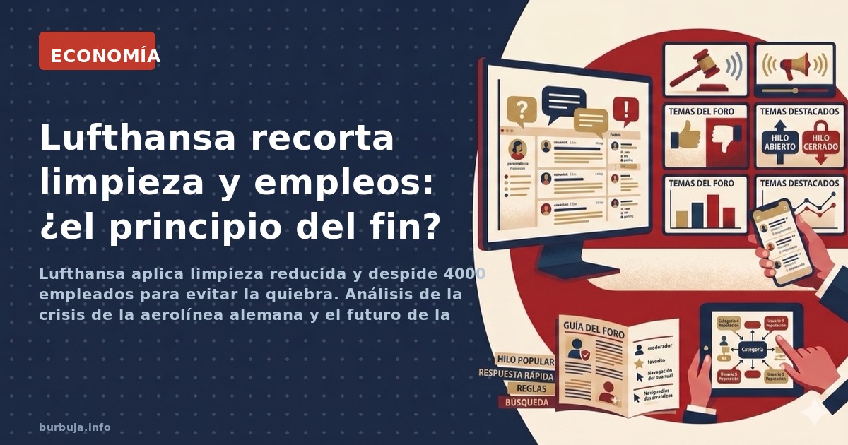 Lufthansa aplica limpieza reducida y despide 4000 empleados para evitar la quiebra. Análisis de la crisis de la aerolínea ale