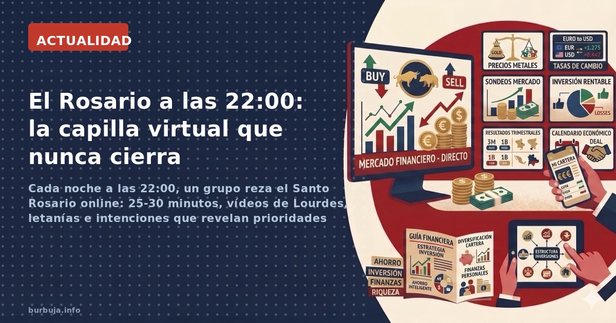 Cada noche a las 22:00, un grupo reza el Santo Rosario online: 25-30 minutos, vídeos de Lourdes, letanías e intenciones que r