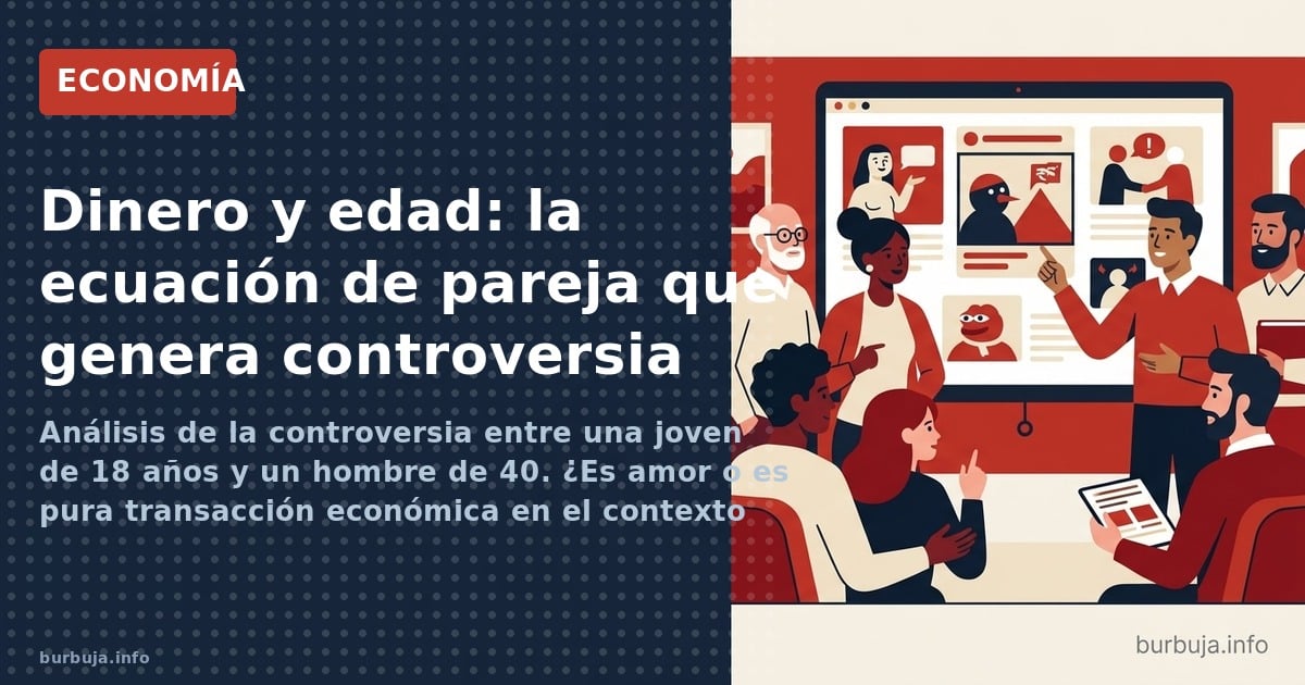 Análisis de la controversia entre una joven de 18 años y un hombre de 40. ¿Es amor o es pura transacción económica en el cont