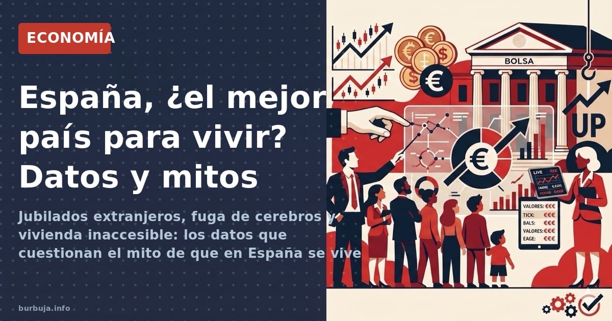 Jubilados extranjeros, fuga de cerebros y vivienda inaccesible: los datos que cuestionan el mito de que en España se vive mej