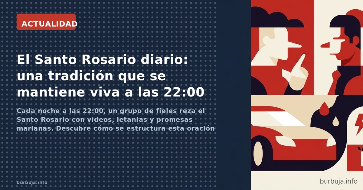 Cada noche a las 22:00, un grupo de fieles reza el Santo Rosario con vídeos, letanías y promesas marianas. Descubre cómo se e