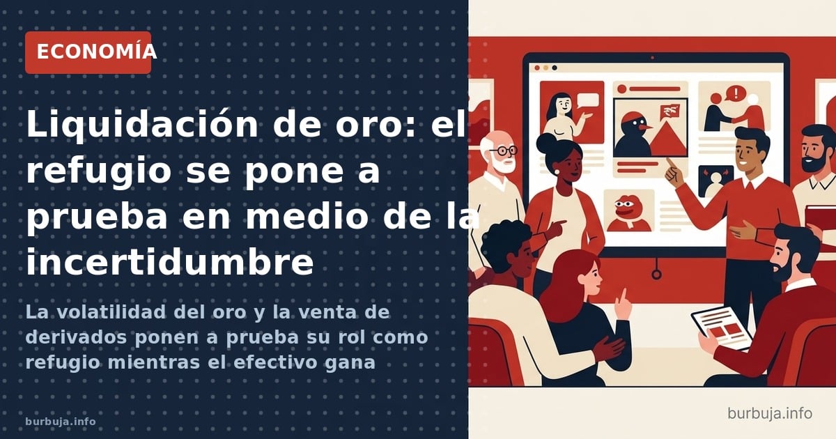 La volatilidad del oro y la venta de derivados ponen a prueba su rol como refugio mientras el efectivo gana protagonismo en t