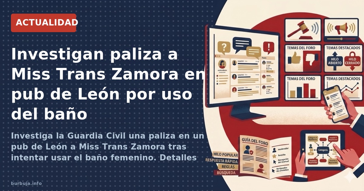 Investiga la Guardia Civil una paliza en un pub de León a Miss Trans Zamora tras intentar usar el baño femenino. Detalles del