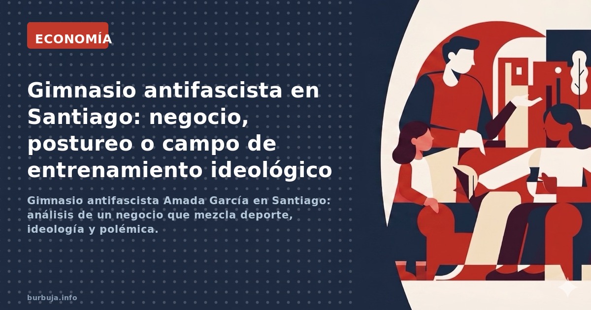Gimnasio antifascista Amada García en Santiago: análisis de un negocio que mezcla deporte, ideología y polémica.
